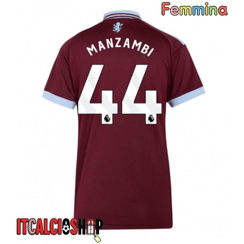 Aston Villa Johan Manzambi #44 Prima Maglia Femmina 2026-27 Manica Corta